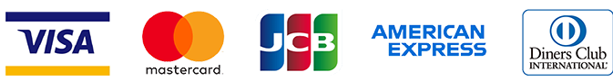 VISA mastercard JCB AMEX DINERS